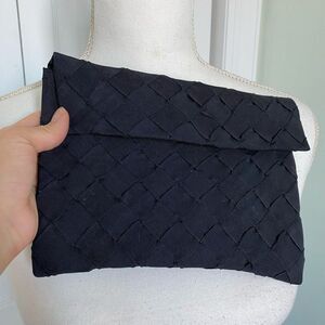 1940s Vintage Basket Weave Envelope Clutch